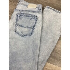 BKE Jeans Mens 34 X 32 Blue Aiden Straight Low Rise Stretch Denim Cowboy Rodeo